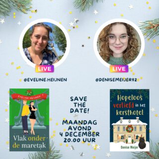 Kerst met de Lofties! 🎄

@evelineheijnen en ik hebben allebei een kerstboek geschreven dus dat willen we met jullie vieren! 🥳

Op maandagavond 4 december gaan we om 20.00 uur live vanaf mijn Instagramaccount. We gaan het hebben over onze kerstboeken, schrijven, kerst... En wie weet heb jij ook wel een vraag voor ons? (Zet 'm in de comments!)

We zouden het superleuk vinden als je kijkt! 😍

@loftpublishing @zininfeelgood @ikleesnederlands #denisemeijer #evelineheijnen #vlakonderdemaretak #hopeloosverliefdinhetkersthotel #loftbooks #kerst #kerstboeken #kerstboek #kerstverhaal #kerstfeelgood #kerstmis #feelgood #feelgoodboek #feelgoodroman #zininfeelgood