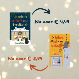 Korting op kerstboeken! 🤩

Ik heb geen idee tot wanneer deze actie duurt, maar je scoort zowel Hopeloos verliefd in het kersthotel als Een kalkoen, een kat en een kaassoufflé nu met 50% korting op bol.com en Kobo! 

Een leuk vervroegd kerstcadeautje voor jezelf, zou ik zeggen 🥸

@zininfeelgood @loftpublishing @ikleesnederlands #denisemeijer #hopeloosverliefdinhetkersthotel #eenkalkoeneenkateneenkaassouffle #kerstboek #kerstboeken #kerstverhaal #kerstfeelgood #kerst #kerstmis #feelgood #feelgoodboek #ikleesnederlands #ikleesnls