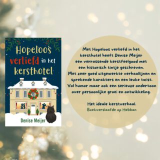 NOG EENTJE DAN! 

Wat een prachtige recensie had @boekverslaafde geschreven, zeg! Zo uitgebreid en dan ook nog eens vol lof, ik loop er al dagen naast mijn schoenen van 😍

Zo blij met alle liefde die Hopeloos verliefd in het kersthotel gekregen heeft!

@loftpublishing #hopeloosverliefdinhetkersthotel #denisemeijer #loftbooks #feelgood #feelgoodboek #kerstboek #kerst #kerstmis #kerstverhaal #feelgoodroman